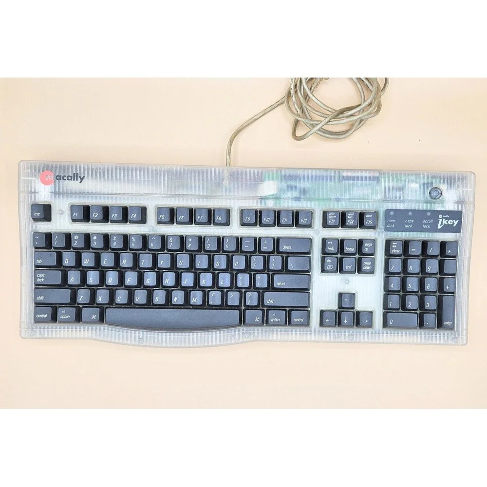 Vintage Y2K Apple Era Macally iKey USB Keyboard ikey4 for Macintosh Tested